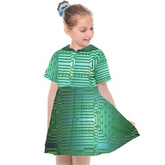 Board Conductors Circuits Kids  Sailor Dress by HermanTelo