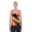 Abstract Colorful Background Wavy Spaghetti Strap Top View1