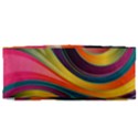 Abstract Colorful Background Wavy Canvas Travel Bag View4