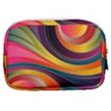 Abstract Colorful Background Wavy Make Up Pouch (Small) View2