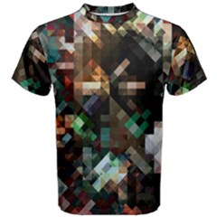 Abstract Texture Desktop Men s Cotton Tee