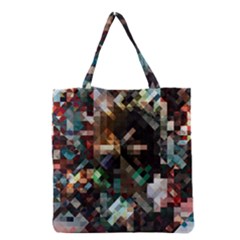 Abstract Texture Desktop Grocery Tote Bag