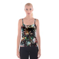 Abstract Texture Desktop Spaghetti Strap Top