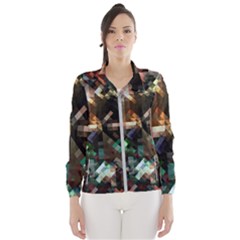 Abstract Texture Desktop Women s Windbreaker