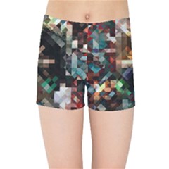 Abstract Texture Desktop Kids  Sports Shorts