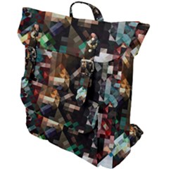 Abstract Texture Desktop Buckle Up Backpack