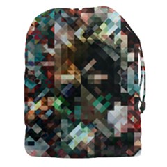 Abstract Texture Desktop Drawstring Pouch (xxxl) by HermanTelo