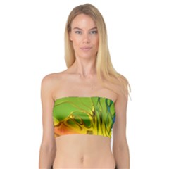 Abstract Pattern Lines Wave Bandeau Top