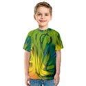 Abstract Pattern Lines Wave Kids  Sport Mesh Tee View1