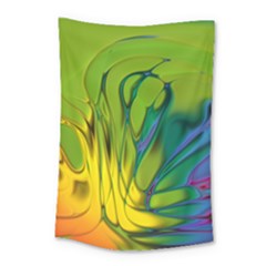 Abstract Pattern Lines Wave Small Tapestry