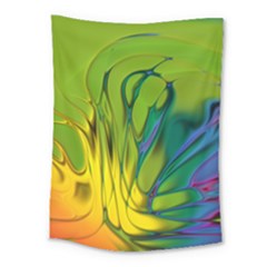 Abstract Pattern Lines Wave Medium Tapestry