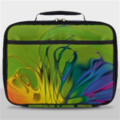 Abstract Pattern Lines Wave Full Print Lunch Bag