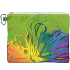 Abstract Pattern Lines Wave Canvas Cosmetic Bag (xxxl)