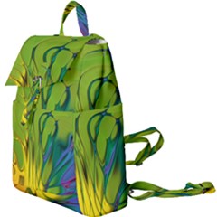 Abstract Pattern Lines Wave Buckle Everyday Backpack