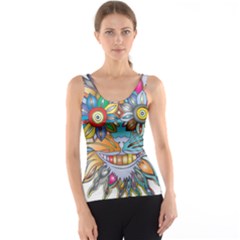 Anthropomorphic Flower Floral Plant Tank Top by HermanTelo