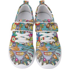 Anthropomorphic Flower Floral Plant Men s Velcro Strap Shoes by HermanTelo