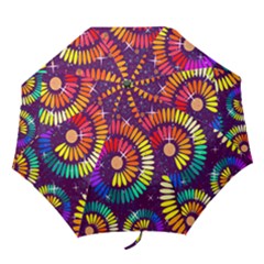 Abstract Background Spiral Colorful Folding Umbrellas by HermanTelo