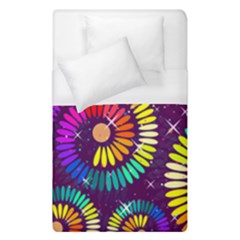 Abstract Background Spiral Colorful Duvet Cover (single Size)