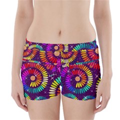 Abstract Background Spiral Colorful Boyleg Bikini Wrap Bottoms