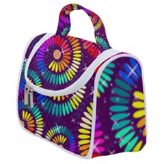 Abstract Background Spiral Colorful Satchel Handbag