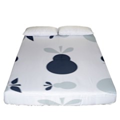 Apples Pears Continuous Fitted Sheet (king Size) by HermanTelo