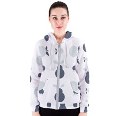 Apples Pears Continuous Women s Zipper Hoodie by HermanTelo