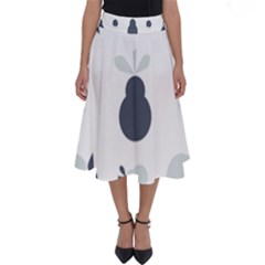 Apples Pears Continuous Perfect Length Midi Skirt by HermanTelo