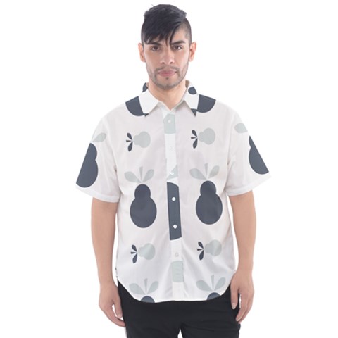 Apples Pears Continuous Men s Short Sleeve Shirt by HermanTelo