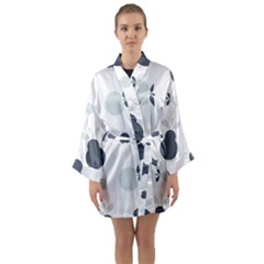 Apples Pears Continuous Long Sleeve Kimono Robe