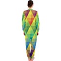 Background Colorful Geometric Triangle OnePiece Jumpsuit (Ladies)  View2