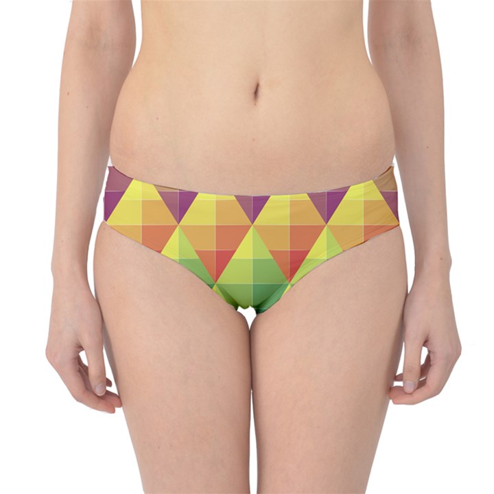 Background Colorful Geometric Triangle Hipster Bikini Bottoms