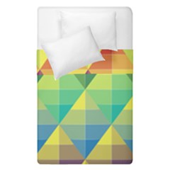 Background Colorful Geometric Triangle Duvet Cover Double Side (single Size)