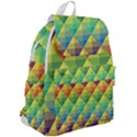 Background Colorful Geometric Triangle Top Flap Backpack View2