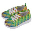 Background Colorful Geometric Triangle Kids  Lightweight Sports Shoes View2