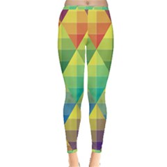 Background Colorful Geometric Triangle Inside Out Leggings