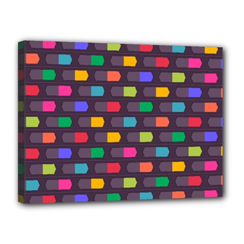 Background Colorful Geometric Canvas 16  X 12  (stretched)