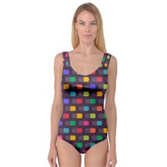 Background Colorful Geometric Princess Tank Leotard 