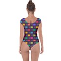 Background Colorful Geometric Short Sleeve Leotard  View2