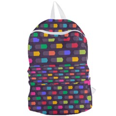 Background Colorful Geometric Foldable Lightweight Backpack