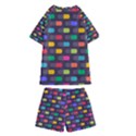 Background Colorful Geometric Kids  Swim Tee and Shorts Set View2