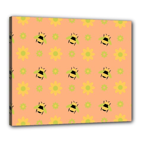 Bee Bug Nature Wallpaper Canvas 24  X 20  (stretched)