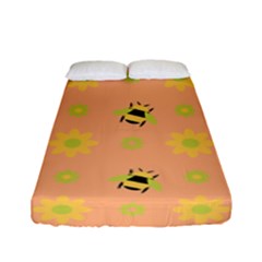 Bee Bug Nature Wallpaper Fitted Sheet (full/ Double Size)