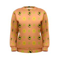 Bee Bug Nature Wallpaper Women s Sweatshirt