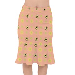 Bee Bug Nature Wallpaper Mermaid Skirt