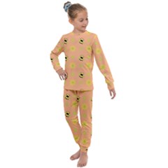 Bee Bug Nature Wallpaper Kids  Long Sleeve Set 