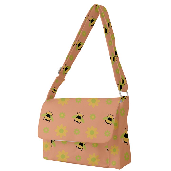 Bee Bug Nature Wallpaper Full Print Messenger Bag