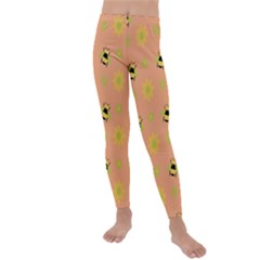 Bee Bug Nature Wallpaper Kids  Lightweight Velour Leggings