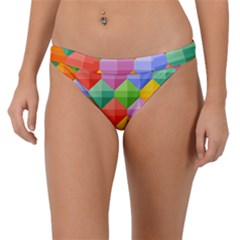 Background Colorful Geometric Triangle Rainbow Band Bikini Bottom