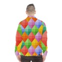 Background Colorful Geometric Triangle Rainbow Men s Windbreaker View2