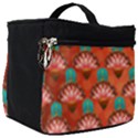 Background Floral Pattern Red Make Up Travel Bag (Big) View1